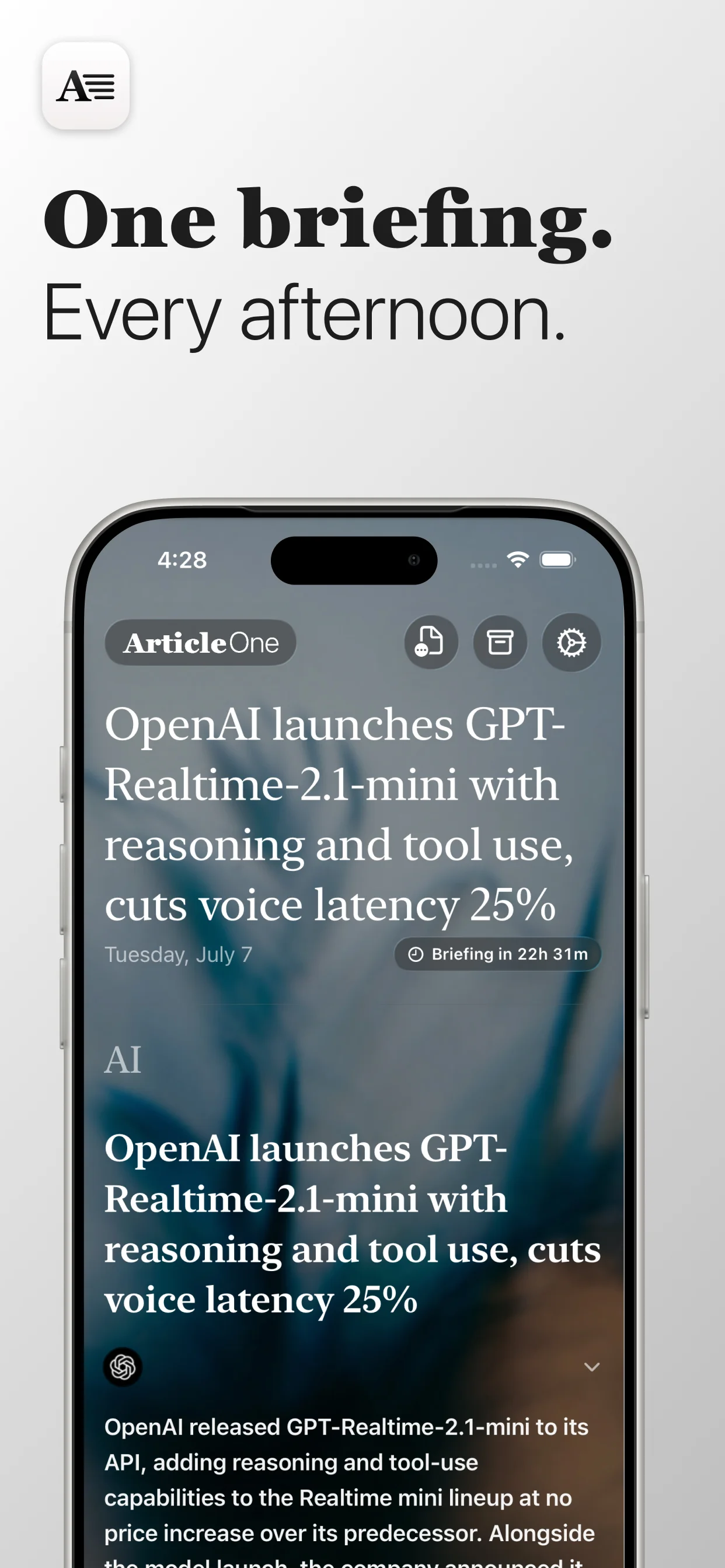 Article One daily digest