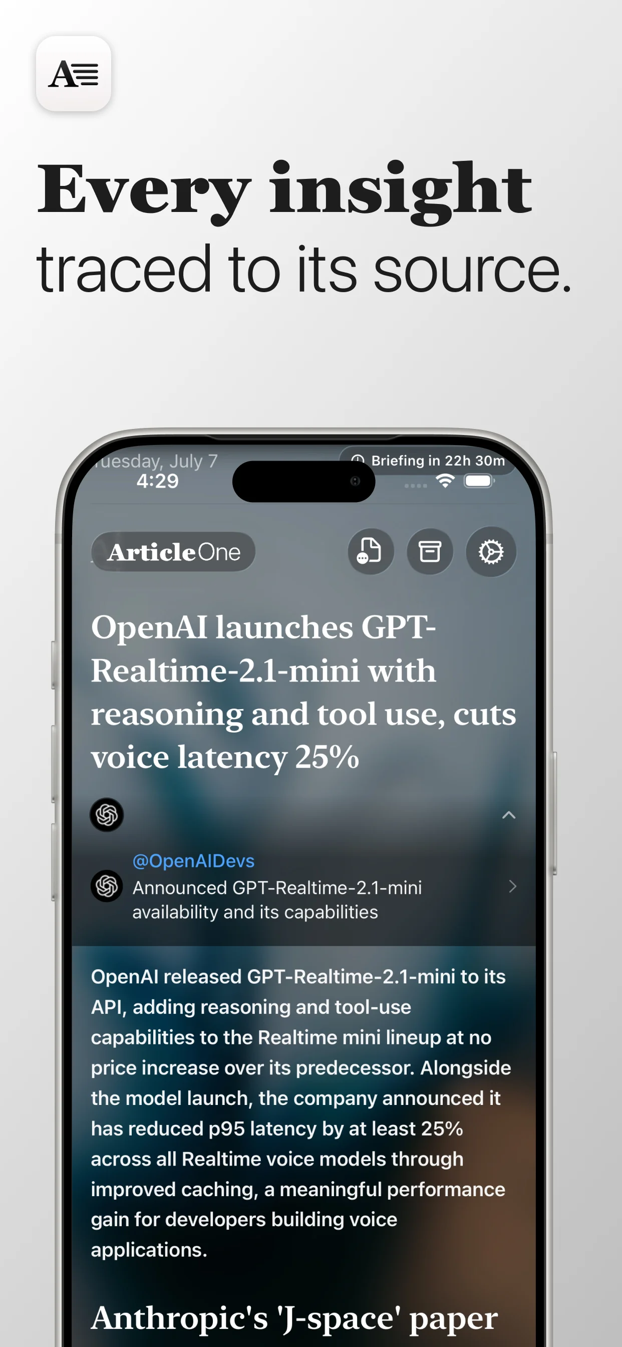 Article One source attribution