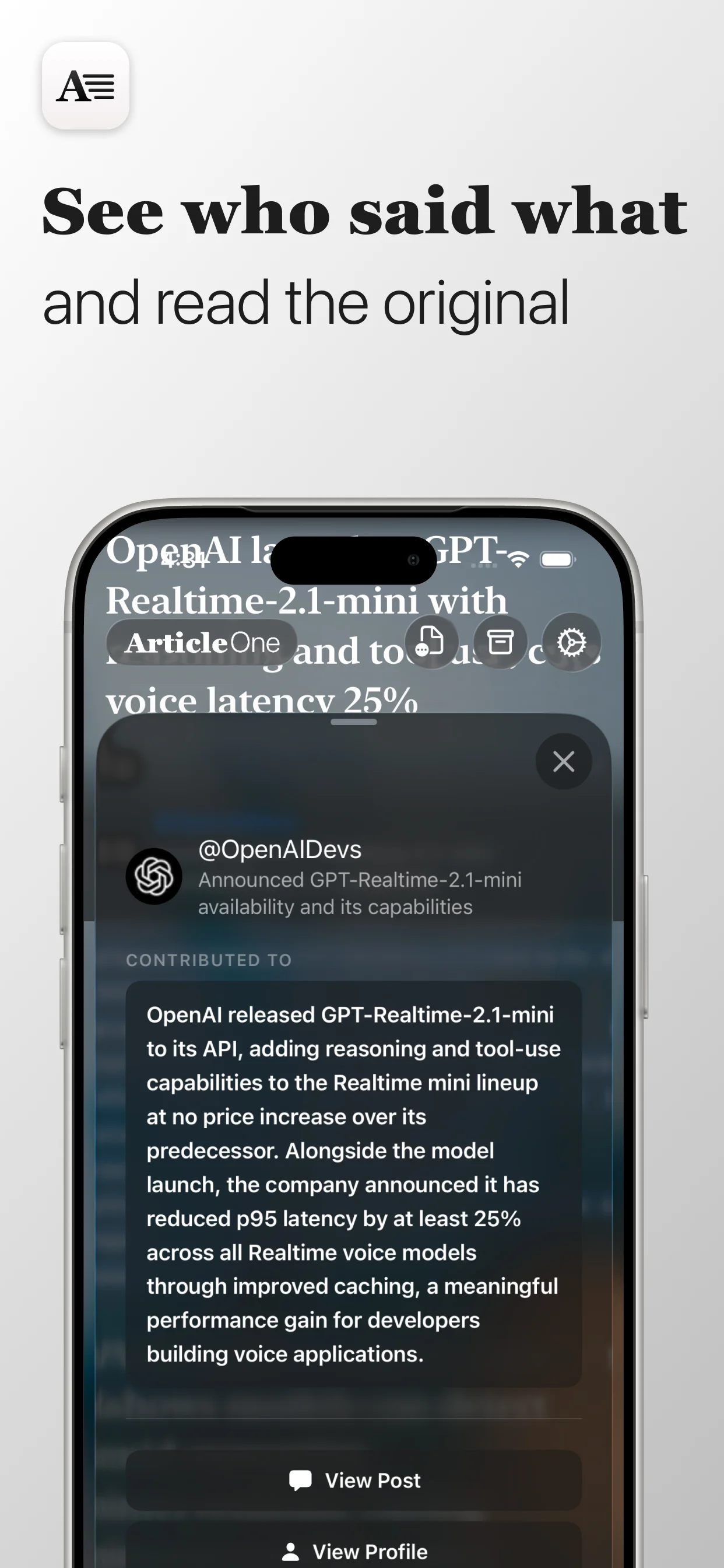 Article One reading experience